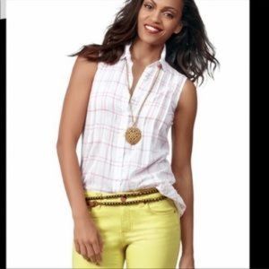Cabi 834 sleeveless plaid